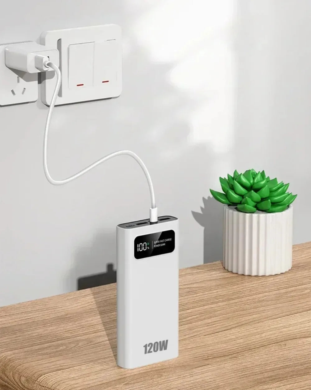 Xiaomi 50000mAh Power Bank Ultra Large Capacity 120W Super Fast Charging Portable External Battery With LED Digital Display