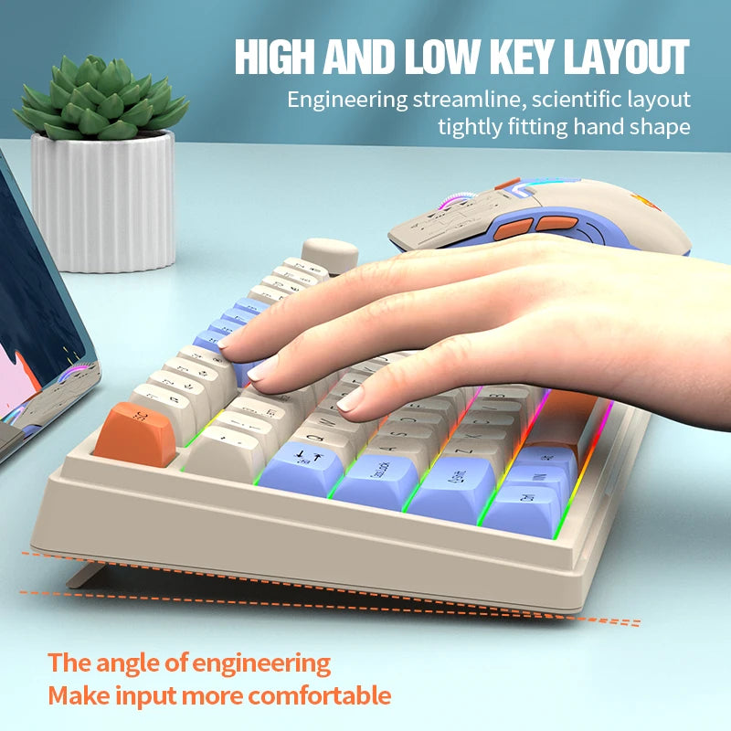 Premium Dual Modes (2.4G+Bluetooth) Keyboard Mouse Combo/Keyboard | Rechargeable | with Display Screen & Knob | Private Mold
