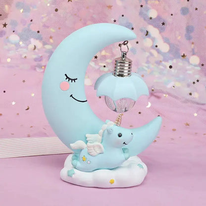 Creative Unicorn Moon Night Light for Girls