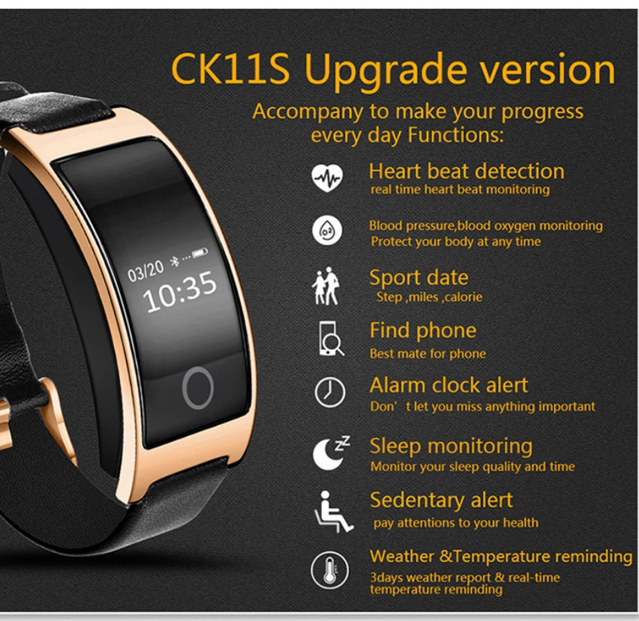 CK11S Smart Band Blood Pressure Smartwatch