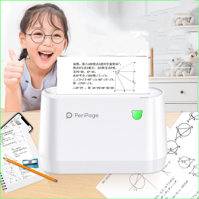 A9 Wide Homework Wrong Question Sorting Mini Mobile Phone Bluetooth Portable Thermal Printer