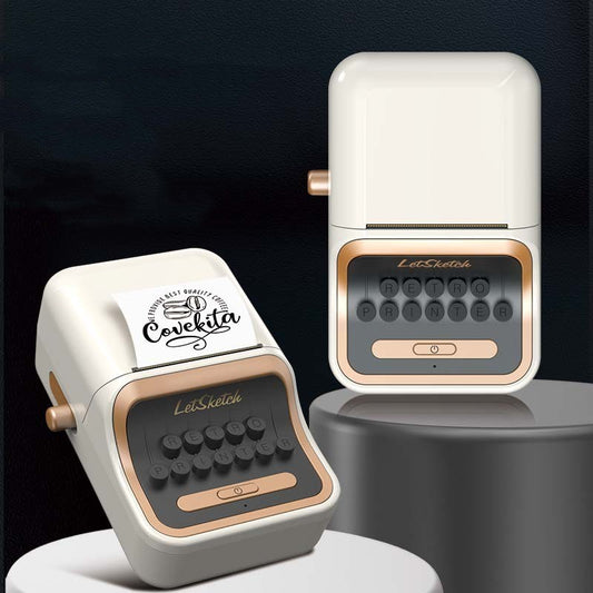 amamee Ink-Free Thermal Label Printer, High Speed USB Mini