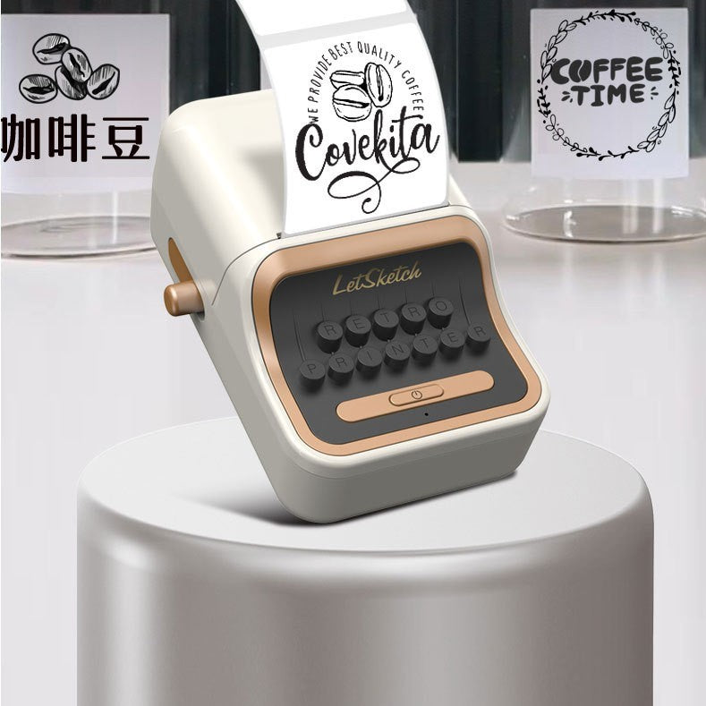 amamee Ink-Free Thermal Label Printer, High Speed USB Mini