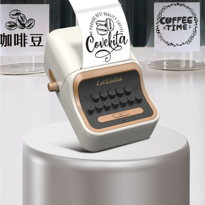 amamee Ink-Free Thermal Label Printer, High Speed USB Mini