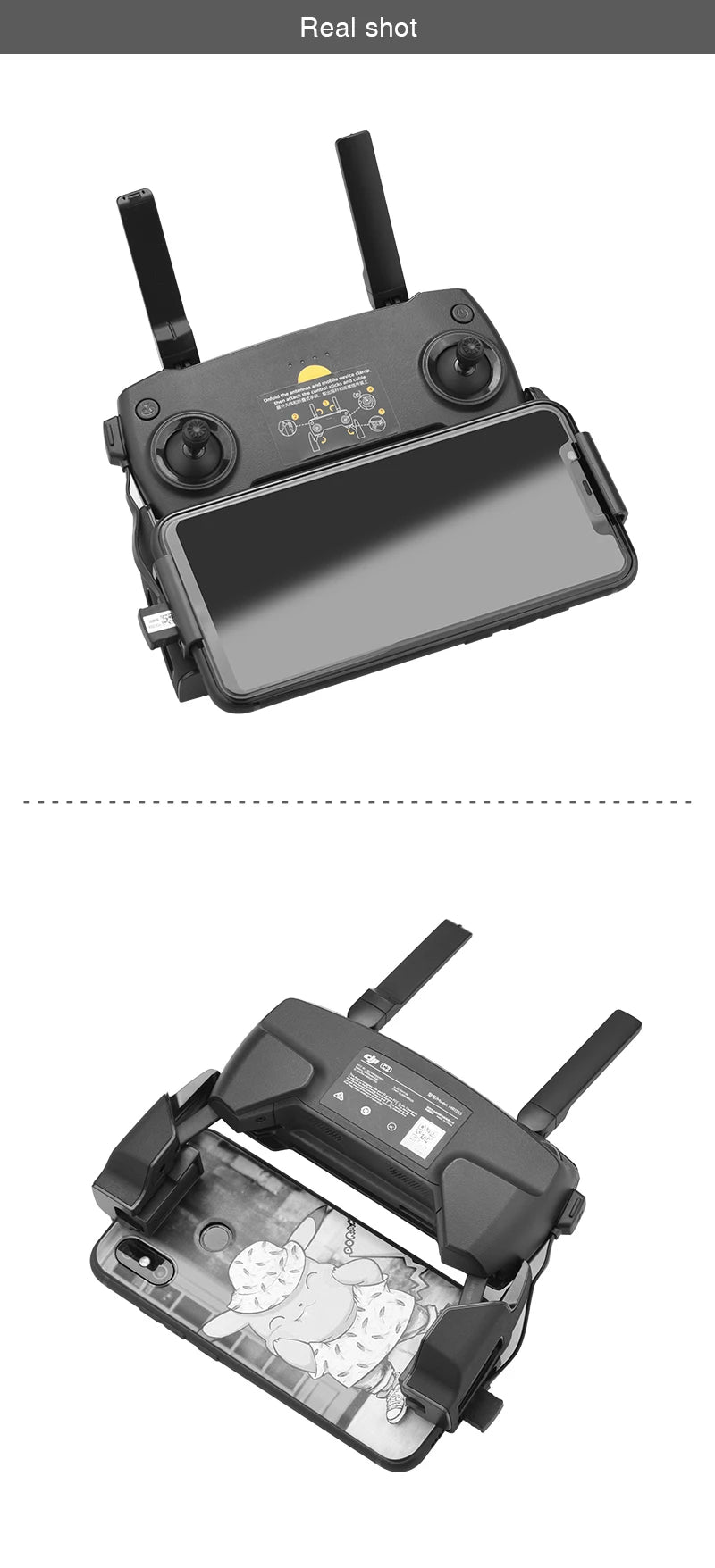 Phone Mount For DJI Mavic Mini /SE /Mavic 2 Pro Zoom Drone Remote Control Clamp Clip Bracket Stable Phone Holder Accessories