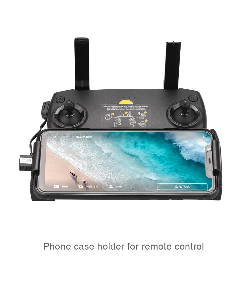 Phone Mount For DJI Mavic Mini /SE /Mavic 2 Pro Zoom Drone Remote Control Clamp Clip Bracket Stable Phone Holder Accessories