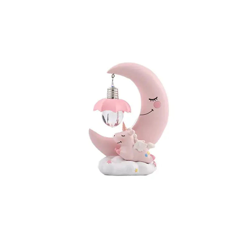 Creative Unicorn Moon Night Light for Girls