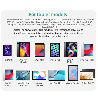BRDRC Tablet Holder for DJI NEO/Mini 4K/Mini 3 Pro/Air 2S/Mavic 3/Air 3 RC-N1/N2/N3 Remote Controller for iPad/Galaxy/Huawei