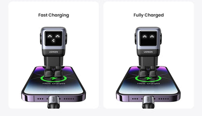 UGREEN 65W GaN Charger Uno Robot Design PD Fast Charger PPS PD3.0 for iPhone 17 16 15 Fast Charge for Xiaomi Laptop Macbook Pro