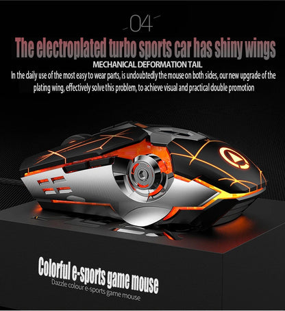 GX2 Wired Combination 104 Keys Mechanical Feel Keyboard and Mouse Replaceable Waterproof RGB Backlight Keyboard And Mouse Cover,