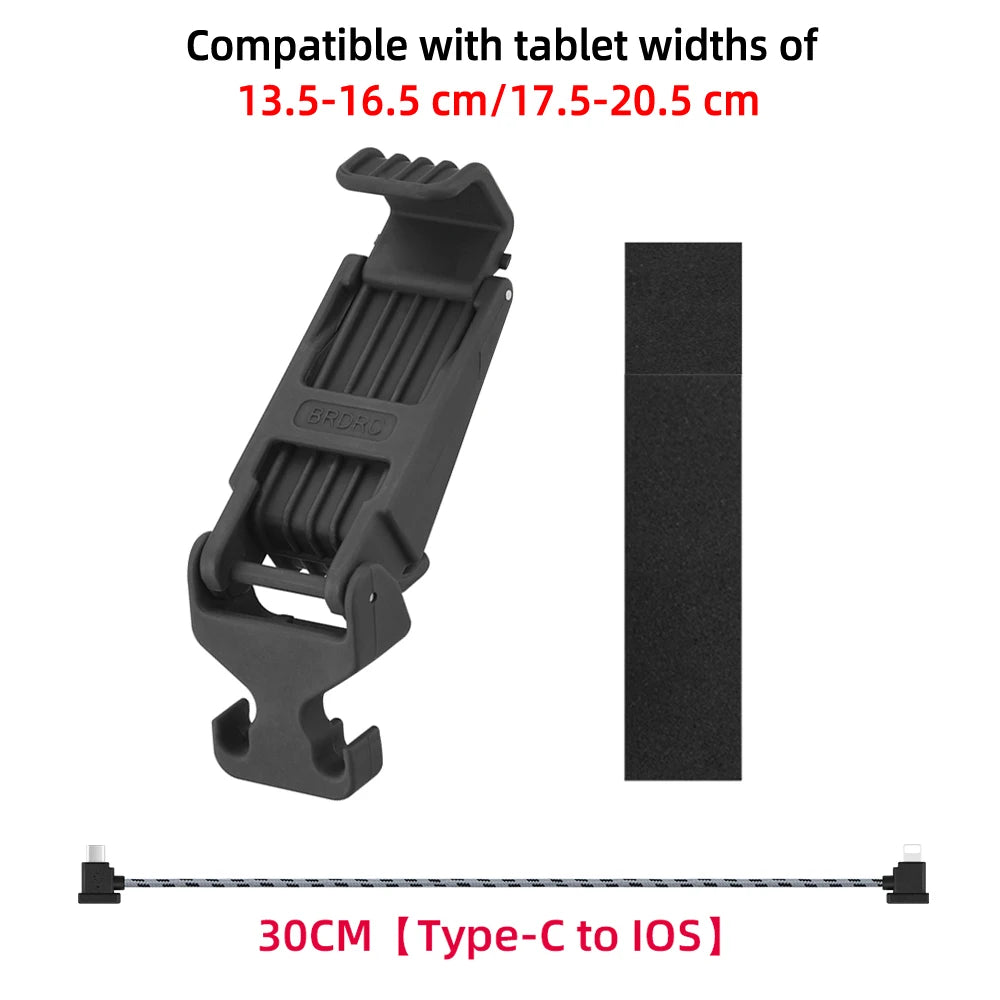 BRDRC Tablet Holder for DJI NEO/Mini 4K/Mini 3 Pro/Air 2S/Mavic 3/Air 3 RC-N1/N2/N3 Remote Controller for iPad/Galaxy/Huawei