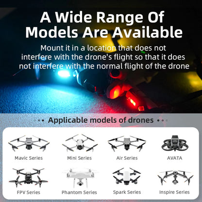 Mini Drone Strobe Light for DJI Mavic 4 Pro/NEO/Mini 4 Pro/Mini 2/4K Lightweight 6 Lights Color Anti-collision Signal Lamp