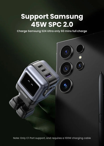 UGREEN 65W GaN Charger Uno Robot Design PD Fast Charger PPS PD3.0 for iPhone 17 16 15 Fast Charge for Xiaomi Laptop Macbook Pro