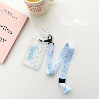 Sanrios Kuromi Cinnamoroll Purin Dog Photocard Bag Cute Cartoon My Melody Card Holders Student Id Credit Card Storage Case Bag