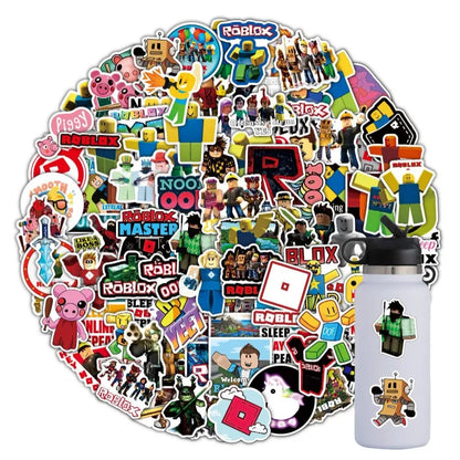 50/100pcs Game Roblox Cartoon Stickers Water Cup Luggage Notebook Scooter Graffiti Waterproof Stickers Student Gift Toy