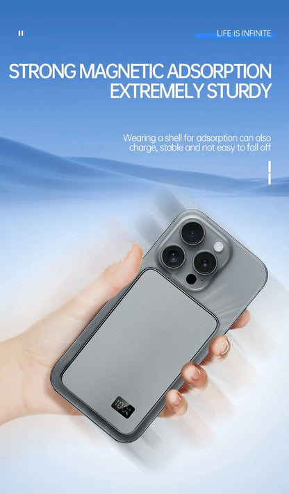 VIVO 50000mAh 3C Certification Thin Power Bank Ultra For MagSafe Magnetic Wireless Fast Charging Portable Battery Display