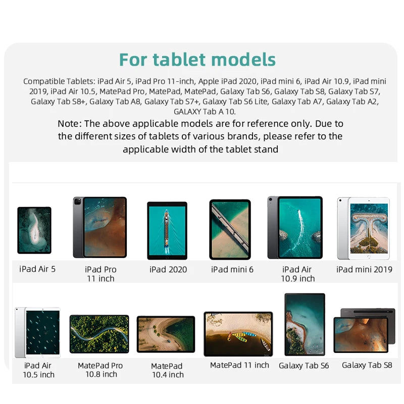 BRDRC Tablet Holder for DJI NEO/Mini 4K/Mini 3 Pro/Air 2S/Mavic 3/Air 3 RC-N1/N2/N3 Remote Controller for iPad/Galaxy/Huawei