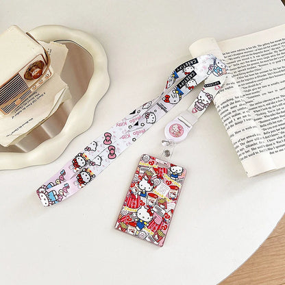 Sanrios Kuromi Cinnamoroll Purin Dog Photocard Bag Cute Cartoon My Melody Card Holders Student Id Credit Card Storage Case Bag