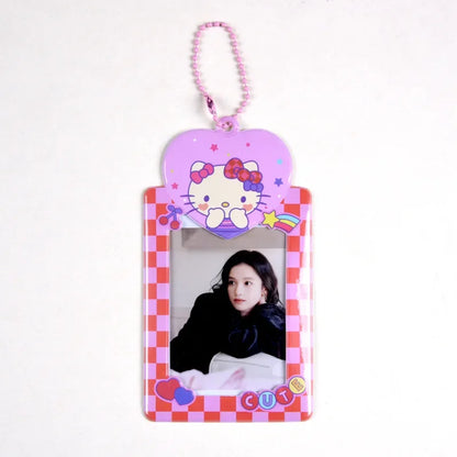 Sanrios Kuromi Cinnamoroll Purin Dog Photocard Bag Cute Cartoon My Melody Card Holders Student Id Credit Card Storage Case Bag