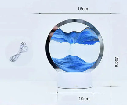 Luminous Hourglass with Sand Painting