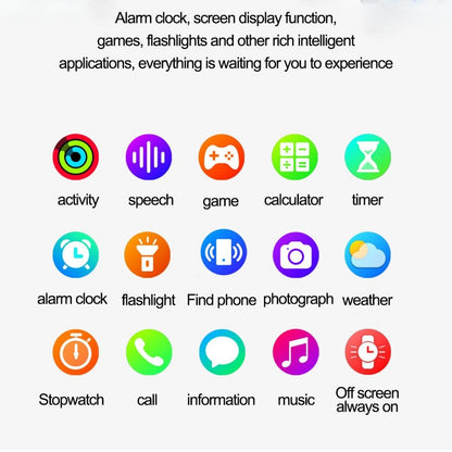 2025 New Smartwatch - Fitness Tracker And Health Tracker, Heart Rate&blood Pressure Monitoring, Sleep Tracking, Step Counter, Waterproof Smartwatch Compatible With IPhone&Android Phones