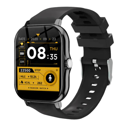 Giordano Connex Black Smart Watch with Bluetooth Voice