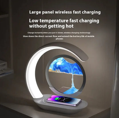 Wireless Charging Sand Art Lamp