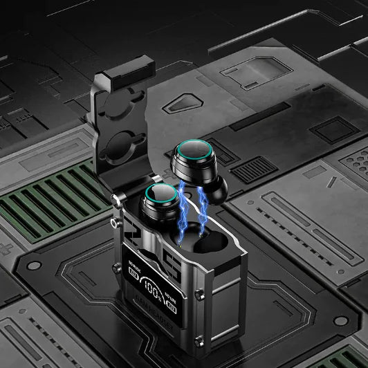 Sci-Fi Metal Capsule Gaming Headset