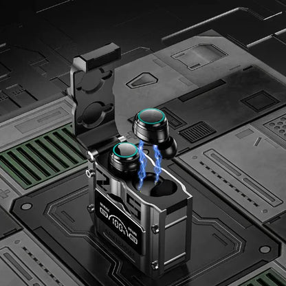 Sci-Fi Metal Capsule Gaming Headset