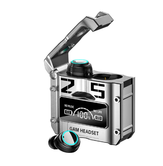 Sci-Fi Metal Capsule Gaming Headset