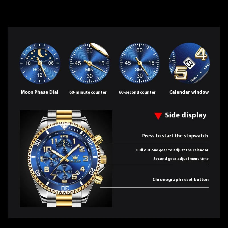 OLEVS Multi-Functional Mens Watch